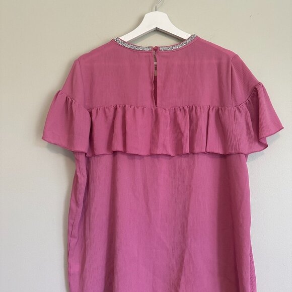 Pink Juicy Couture Blouse and Old Navy Pixie pant set - Picture 4 of 10